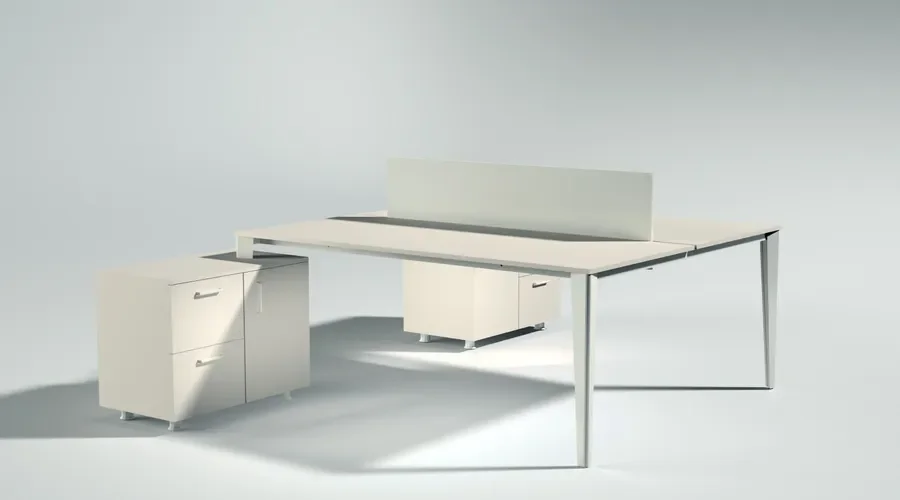 Prizma Etajerli Work Station – Çalışma Masaları