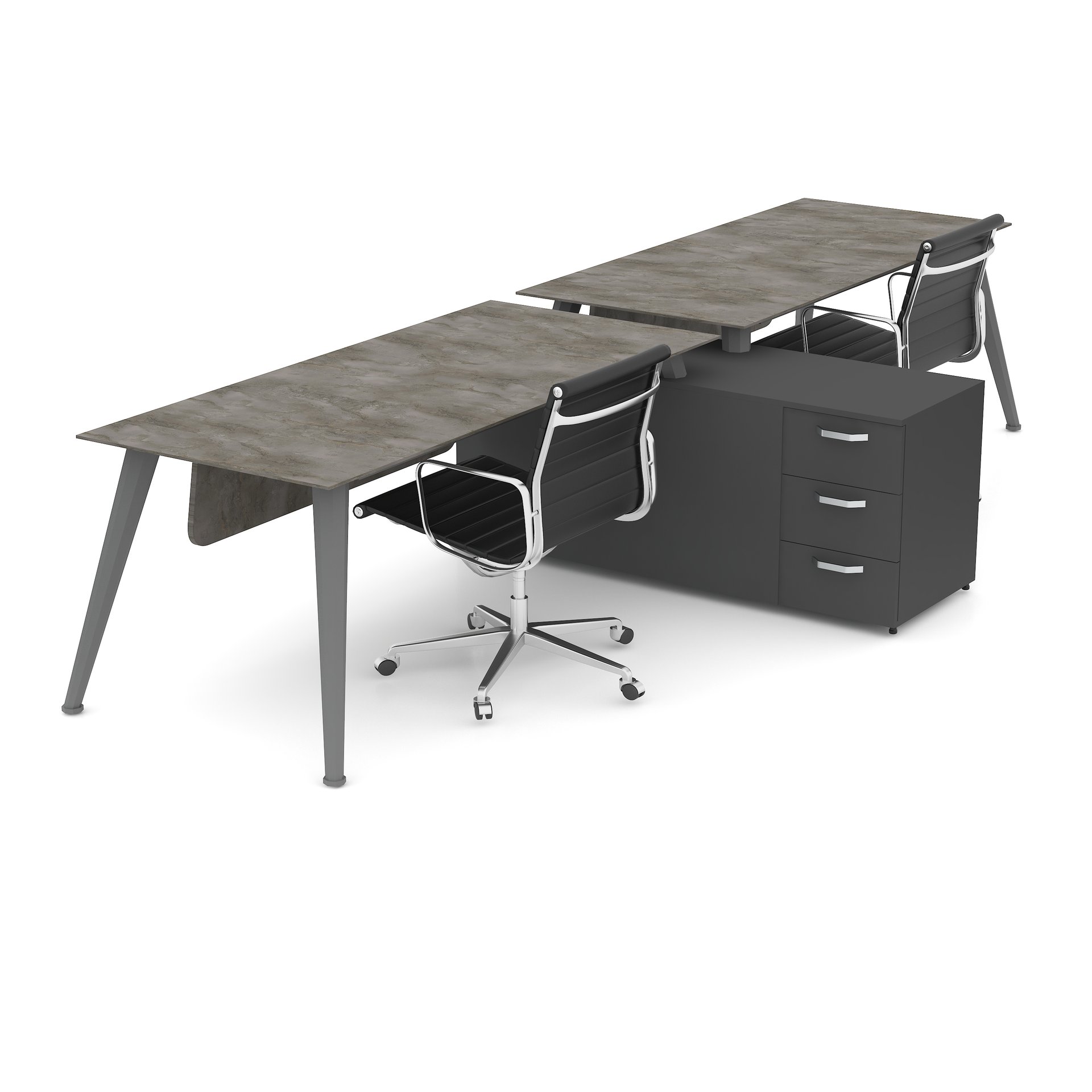 Solid Etajerli Workstation – görsel 2