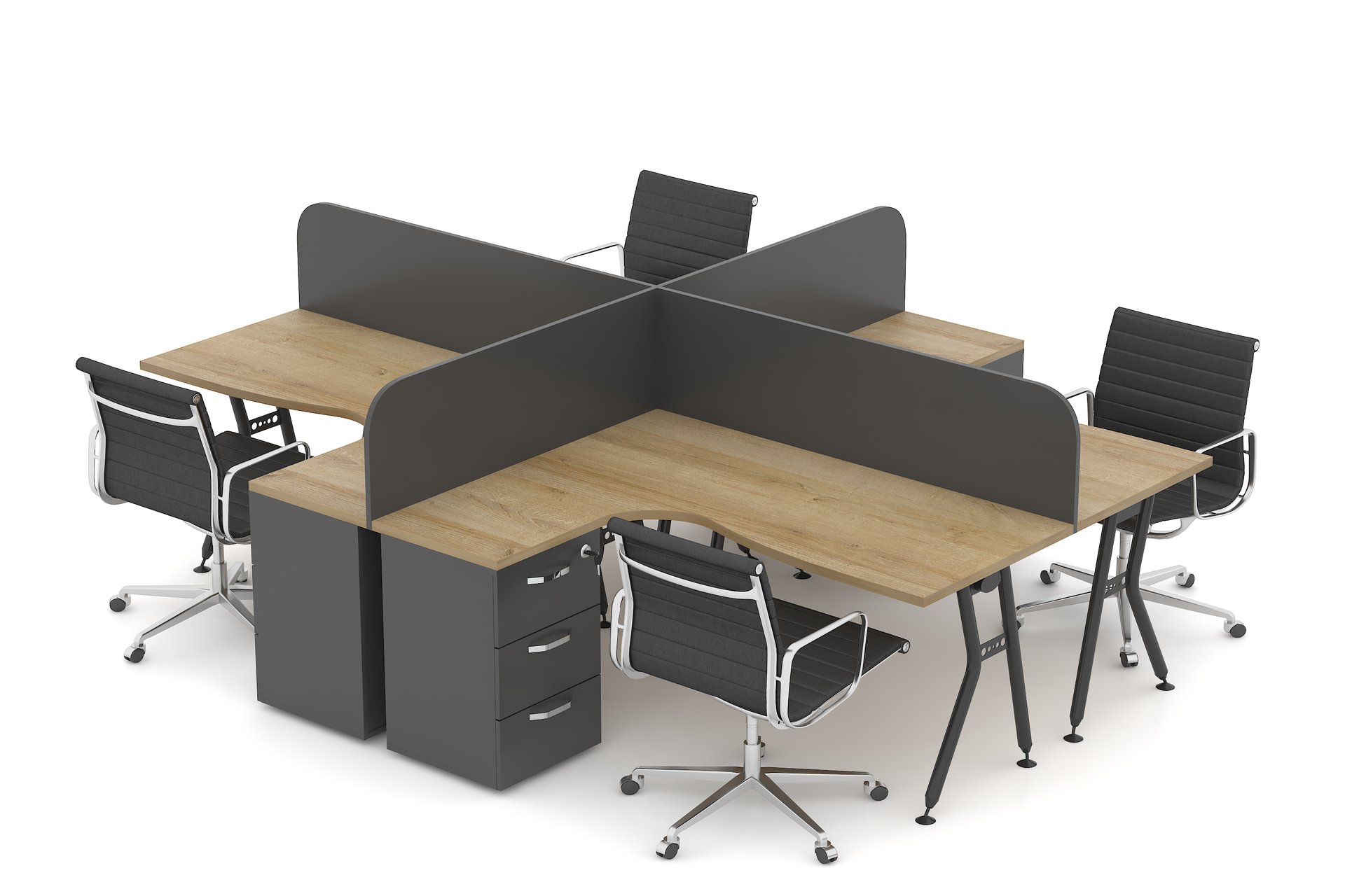 Vega Etajerli Metal Workstation – görsel 1