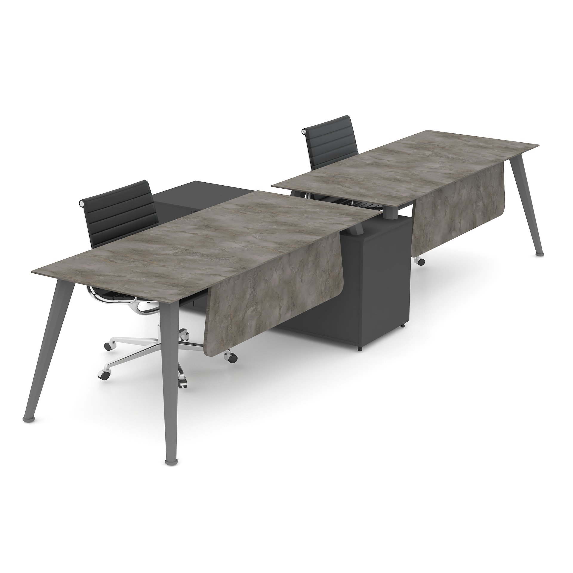 Solid Etajerli Workstation – görsel 1